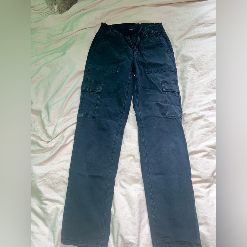 Cargo pants, low waisted, fitted